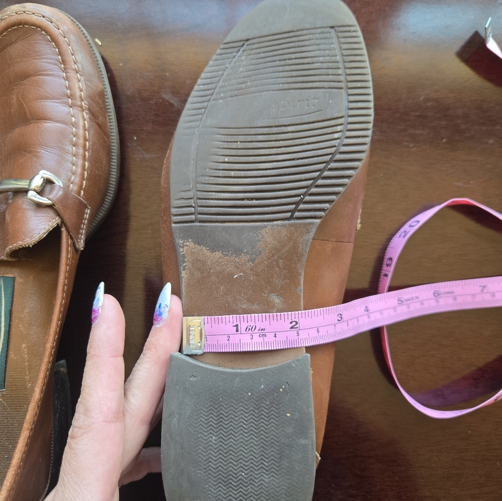 Vintage Easy Spirit Brown Leather Horsebit Loafers - Size 8/8.5 - Picture 9 of 10